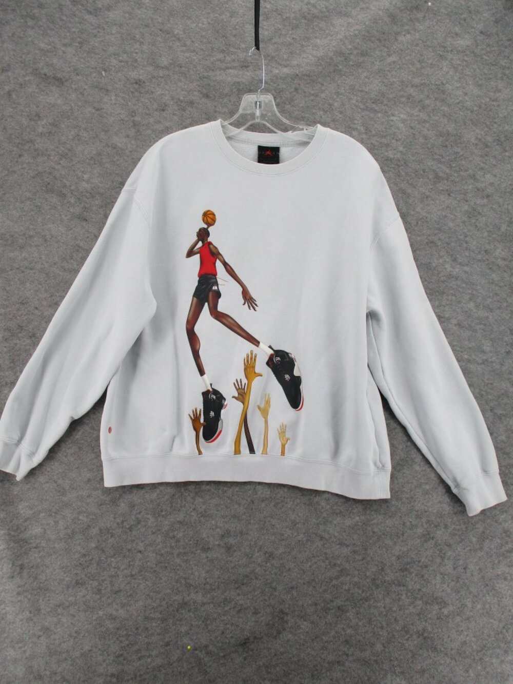 Air Jordan x Darien Birks Artist Series Crewneck Sweatshirt Men's Medium gray